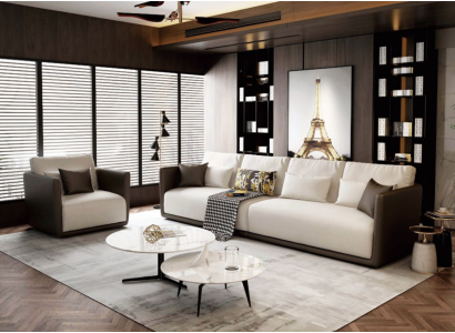 Komplett Set Sofagarnitur 4+1 Sitz Couch Tisch Deko Design Wohnlandschaft