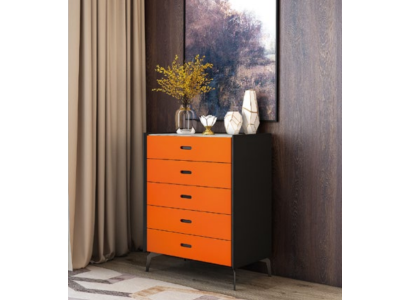 Italienische Stil Möbel Hoch Kommode Schrank Designer Schränke Orange