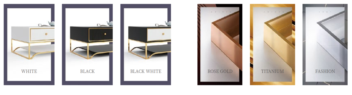 Italienische Designer Möbel 2tlg. Set Kommode + Couchtisch Hochglanzl