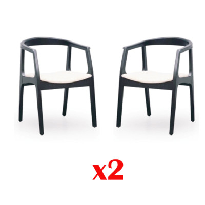 Set 2x Stoff Massivholz Stuhl Gruppe Design Stühle Ess Wohn Zimmer
