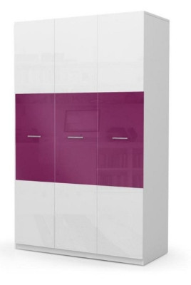 Schrank Kleiderschrank Kinder Kinderzimmer Unisex Kinderzimmer Möbel Lila Weiß