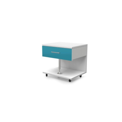 Bett + Nachttisch - Schlafzimmer Möbel Kinderzimmer Betten Blau 2tlg. Set Neu