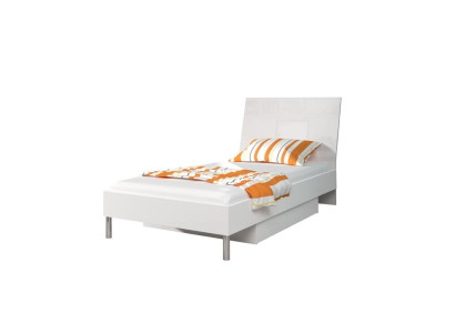 Betten Weiß Holz Design Einzelbett Hochglanz Single Kinderzimmer Bett Mädchen