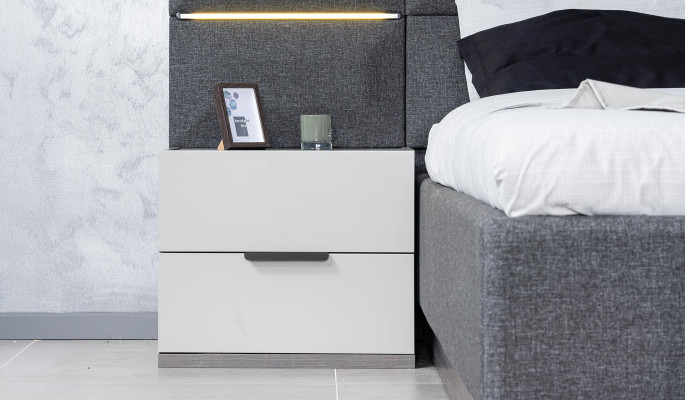 Luxus Nachttisch Alt weiß 2x Nachttische Set Holz Konsole 61x45x52cm