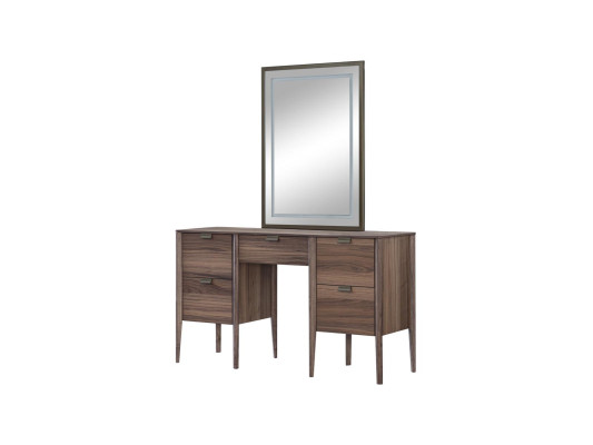 Schlafzimmer Glas Schrank Nachttisch Kommode Hocker Komplettes Set 6tlg. Holz