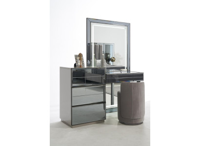 Schminktisch Set Konsole Schlafzimmer Möbel Design Hocker Luxus Tisch Holz 2tlg