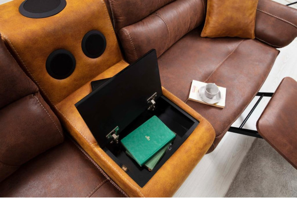 Bluetooth Multifunktion Sofa Couch Ecksofa Sound System Wohnlandschaft