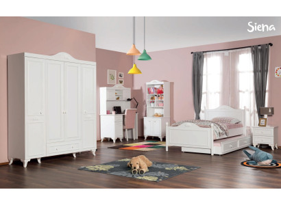 Kleiderschrank Schrank Klassische Schränke Möbel Holz für Schlafzimmer Weiß Neu