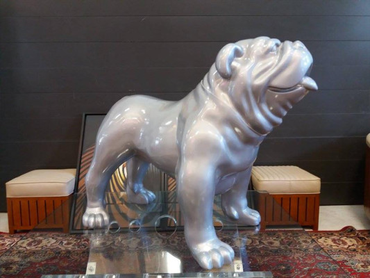  Design Skulpturen Figuren Moderne Bulldogge Skulptur Deko Skulpturen Statuen Neu