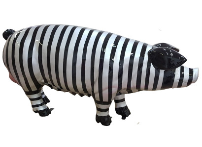 Abstrakte Figur Statue Gartenfiguren Dekoration Statuen Skulpturen Schwein Neu