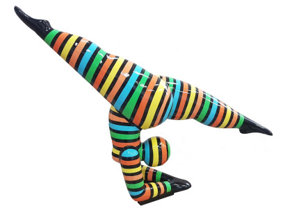 Design Figuren Skulpturen Moderne Abstrakte Skulptur Frau Akrobatin Dekoration