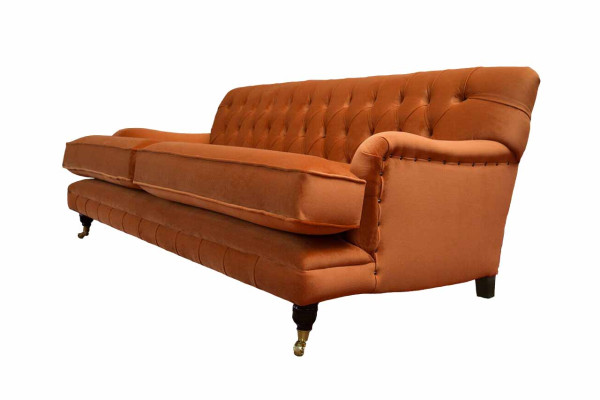 Dreisitzer Sofa 3 Sitz Stoff Chesterfield Modern Design Wohnzimmer Couch