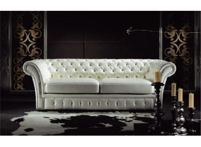 Chesterfield Sofa Luxus Dreisitzer Sofas Wohnzimmer Couchen Weiß