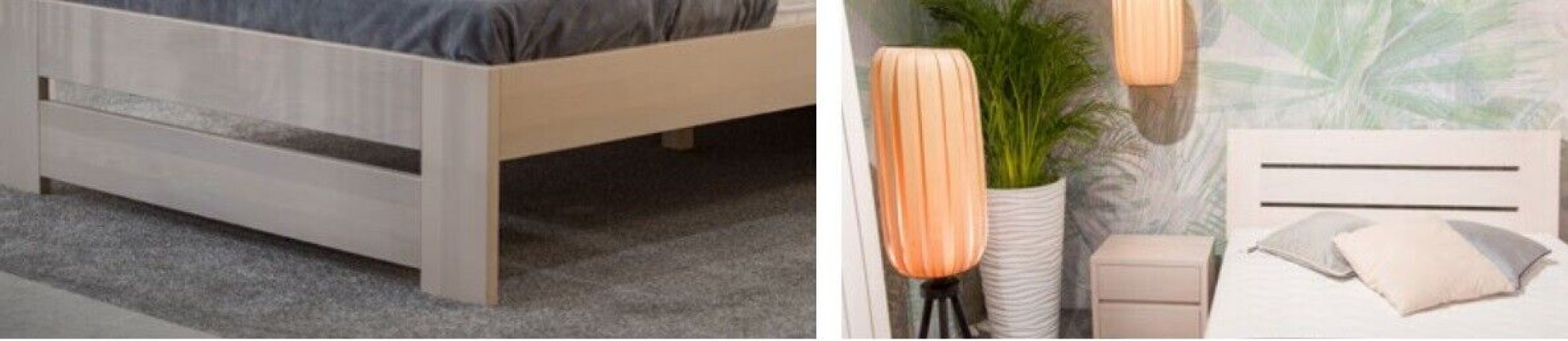 Schlafzimmer Set Bett 2x Nachttisch Kleiderschrank 4tlg. Holz Schrank Schränke