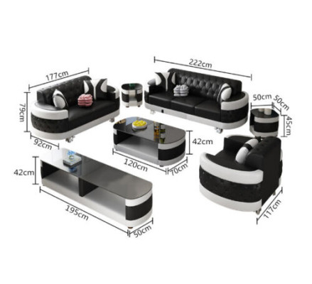 Modern Luxus Sofagarnitur 3+2+1 Sitzer Set Design Sofa Polster Couchen Couch Neu