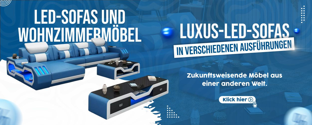 LED-Sofas – modernes Design mit integrierter Beleuchtung