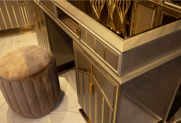 Schlafzimmer Bett Nachttisch Schminktisch Spiegel Kleiderschrank 6tlg