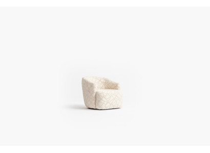 Gepolsterter Cocktailsessel in einer angenehmen Farbe in einem modernen Design 
