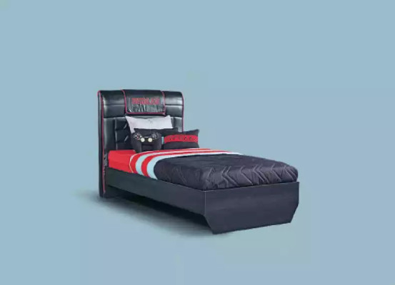 Designer Betten Kinderbett Jugendbett Holzmöbel mit weicher 120x200cm