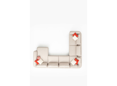 Eckcouch Möbel Polster Sofa Couchen Wohnzimmer Wohnlandschaft Stoff