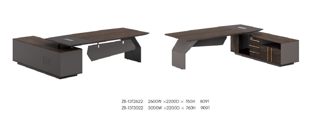 Büroeinrichtung 2tlg. Set Schreibtisch Tische Chef Tisch  Aktenschrank
