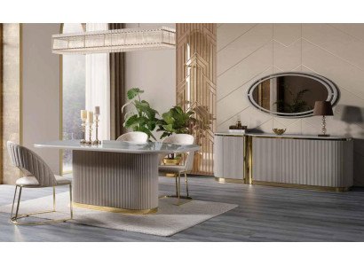 Luxus Tisch Esstisch Ovale Tische Esszimmer Möbel Esstische 209x100cm