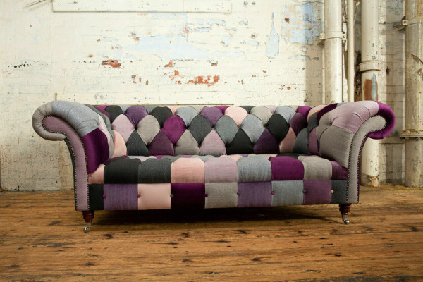 Chesterfield Sofa 3 Sitzer Polster Designer Couchen Sofas Garnitur Dreisitzer