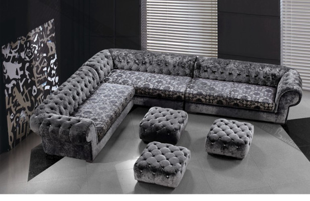Design Dreisitzer Sitzer Set Sofa Polster Couchen Couch Modern Luxus 250x350cm