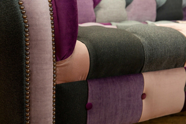 Design 3-Sitzer Polstersofa Couch Textil Clubsofa Luxus Sitzmöbel