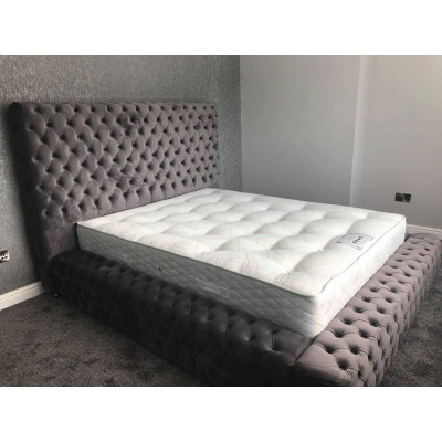 Modern Stilvolles Chesterfield Bett Schlafzimmer Betten Textil Möbel