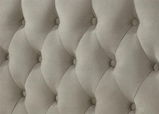 Chesterfield Textil Polster Bett Designer Betten Beige Hotel Doppel Schlafzimmer