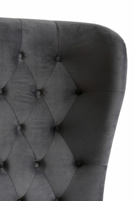 Chesterfield Design Bett 180x200cm Graue Schlafzimmer Betten Hotel Polster Luxus