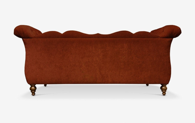 Englisches Luxus Sofa Chesterfield Bunte Textil Couch Turkis Blaue Grüne Couchen