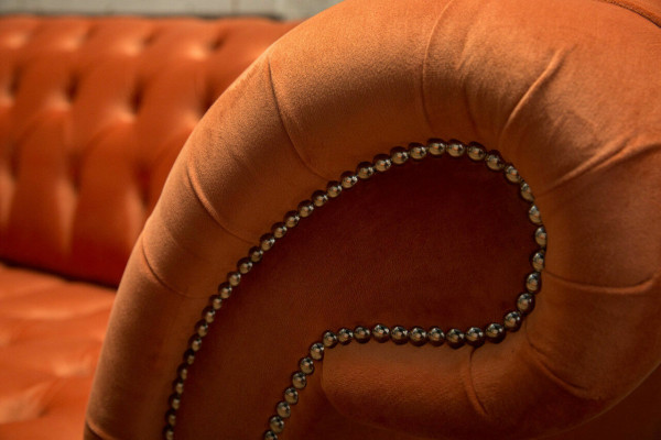 Sofa Polster Chesterfield Textil Sofas Design Luxus Ledersofas 4 Sitzer 265cm