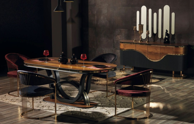 Tisch Stühle 7tlg Esszimmer Holztisch Esszimmer Set Gruppe Garnitur Design