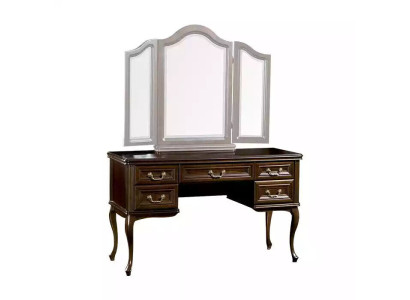 Schminktisch mit Spiegel Luxus Konsole Kommode Schlafzimmer Barock Rokoko