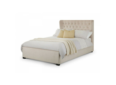 Chesterfield Design Polster Englisches Bett Doppelbett Beige Betten 160/180x200