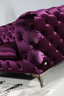 Chesterfield Italienische Sofa 2x Einsitzer Couch Set Polster Set Neu 1+1 Sitz