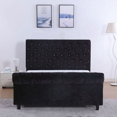 Schwarzes Schlafzimmer Chesterfield Bett Edles Schlafzimmer Bett