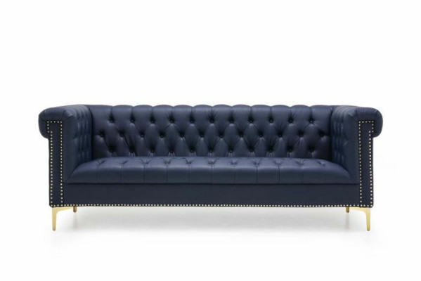 Englische Stil Möbel Chesterfield Drei Sitzer Couch Pink Turkis 3er Blau Sofa