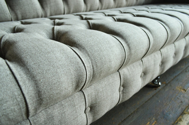 Textil Sofa Stoff Couch Chesterfield big sofas xxl couchen Sitz 265cm Polster