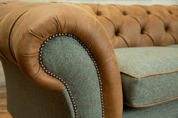 Designer Sofa 3 Sitzer Couch Polster Sofas Stoff Wohnzimmer Textil Couch