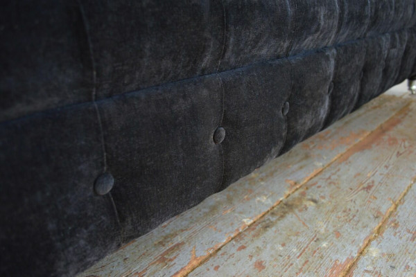 Schwarzer Chesterfield 3-Sitzer Luxus Wohnzimmer Sofa