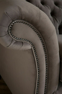 Luxus Tauper Chesterfield Dreisitzer Wohnzimmer 3-er Couch Design Sofa