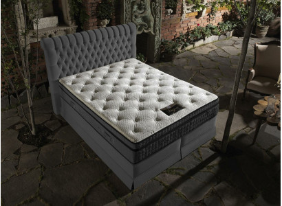 Doppelbett Samt Betten Polster Schlafzimmer Ehe Boxspringbett