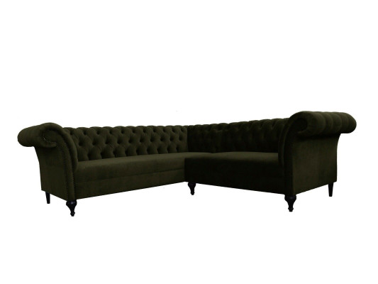 Chesterfield Ecksofa Eckcouch Designer Sofa Couch Samt Ledersofa SLIII Sofa