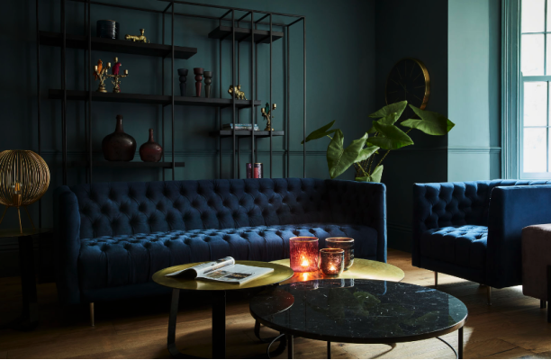 Chesterfield Sofa Couch Polster Stoff Leder Couchen Polster Garnitur 4 Sitzer