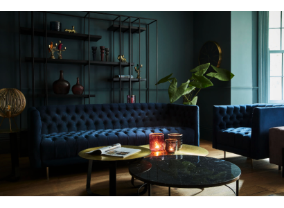 Chesterfield Sofa Couch Polster Stoff Leder Couchen Polster Garnitur 4 Sitzer