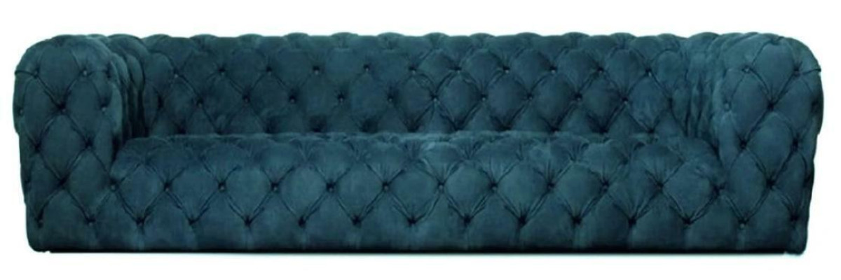 Gelbe Chesterfield Couch Viersitzer xxl big sofa gemütliche couchen weich neu