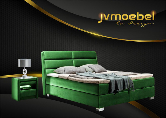 Bett 2x Nachttisch 3 tlg. Schlafzimmer Luxus Set Design Möbel Modern Betten Neu